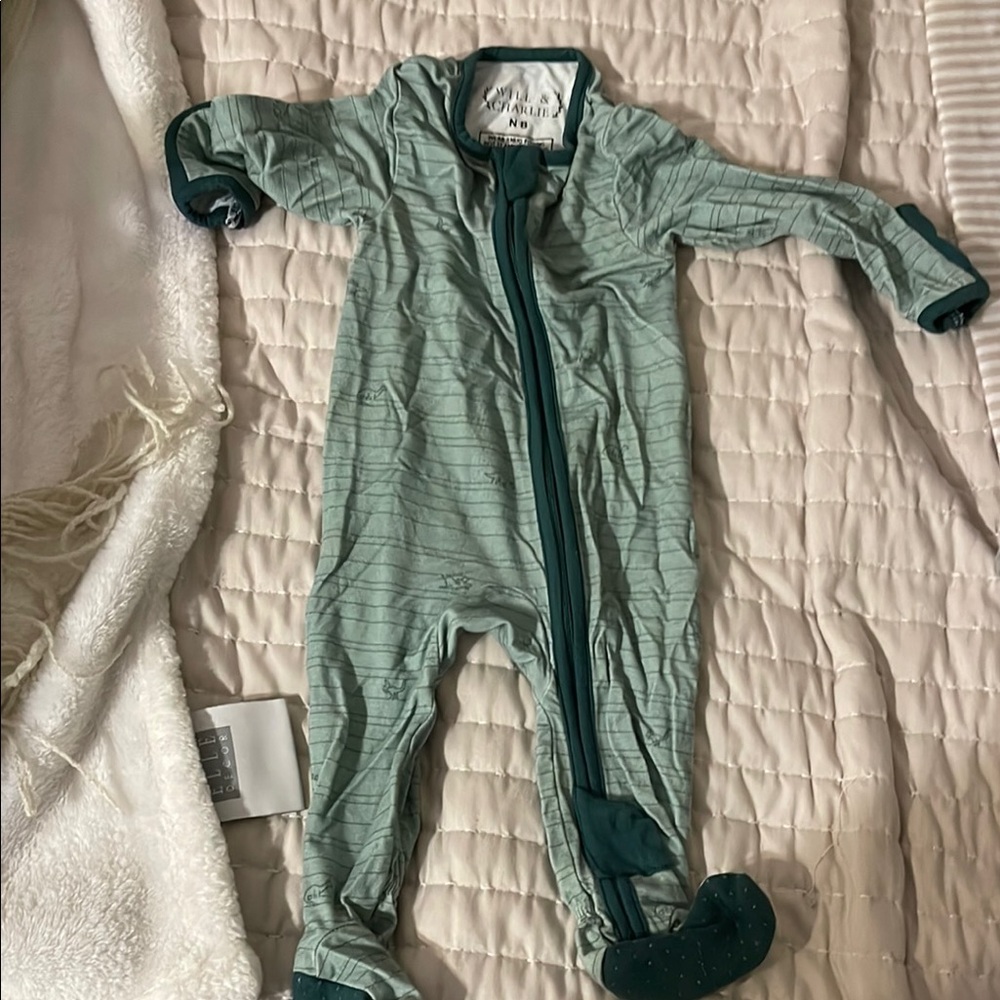 Cozy Teal Striped Kids Bodysuit